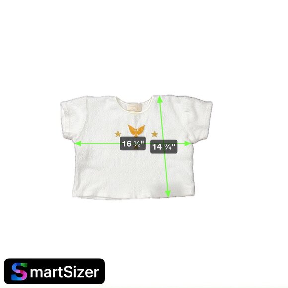 Vintage Cache White Terry Cloth Embroidered Eagle Stars Lounge Set Size S Y2K - Picture 11 of 13